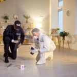 Vomit at a crime scene